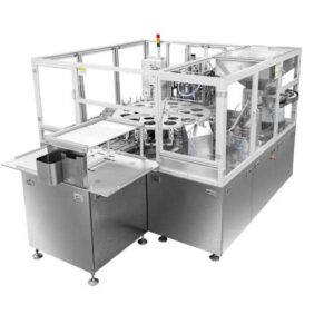 Máy Hàn Miệng Túi Dạng Xoay Hai Trạm